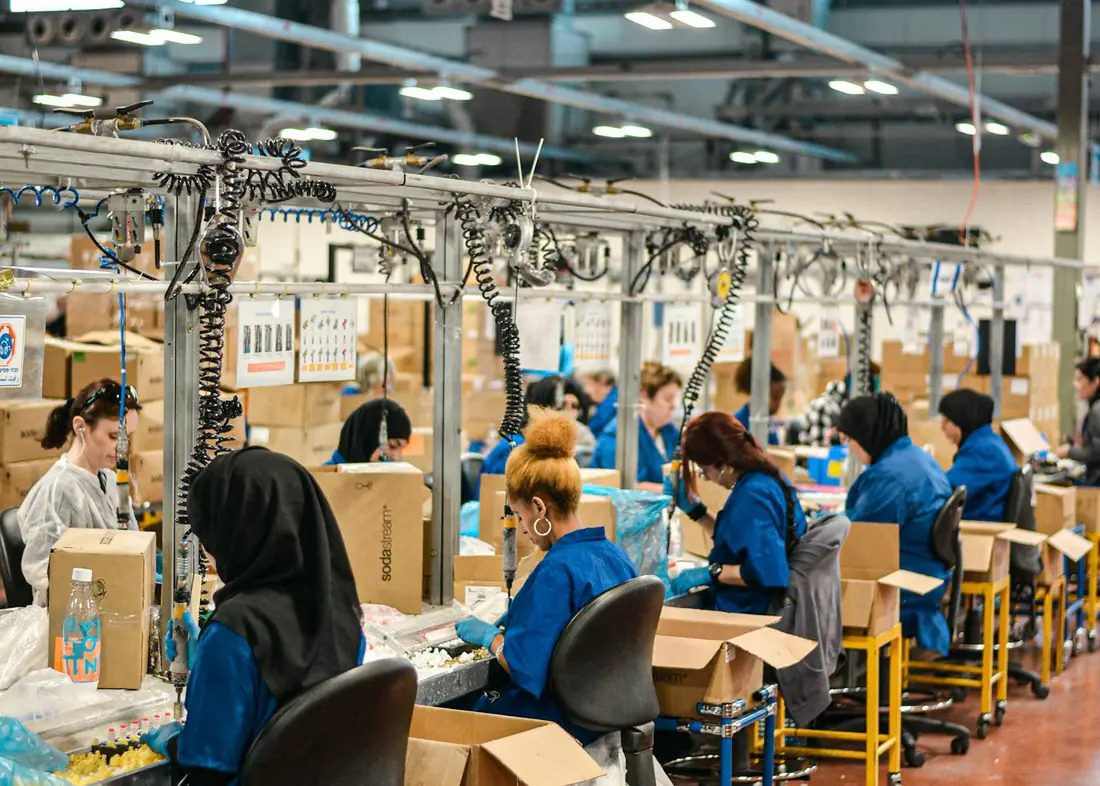 Factory assembly hall